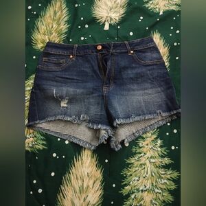 Rewash Juniors Dark Blue And Light Blue  Jean Shorts